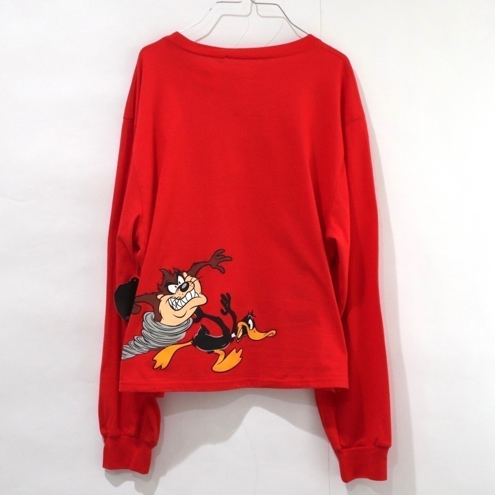 Looney Tunes Red Sweatshirt Long Sleeve Large - Picture 5 of 5